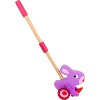 Toysters Push & Pull Along Walking Pink Rabbit Wood Stand Up Animal Walker Toys For Girls - 3 of 3