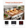 VEVOR Noodle Board Stove Cover, Stove Top Cover Board for Gas Burner & Electric Stove, Acacia Wood Cutting Board with Built-in Handles, Brown - 3 of 4