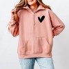 Simply Sage Market Love Yourself Heart Quarter Zip Fleece - 2 of 4