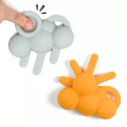 Doddle & Co. The Chew Teether Poppable Bubbles Teether - Sun & Rain - 2pk