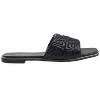 bebe Women's Sandals - Slip-On Flats Quilted Slide Sandals with Metal Logo Medallion - 2 of 4