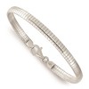 Black Bow Jewelry 4mm Sterling Silver Polished Cubetto Chain Bracelet - 3 of 4