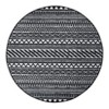 Washable Modern Geometric Printed Rug Non Slip Low Pile Rug Soft Throw Floor Cover Foldable Indoor Carpet for Living Room Bedroom Playroom - 4 of 4