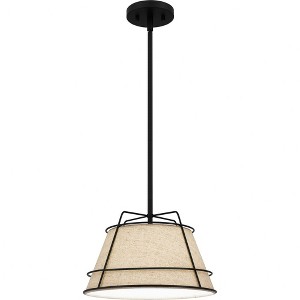 Quoizel Lighting Burbidge 1 - Light Pendant in  Matte Black - 1 of 4