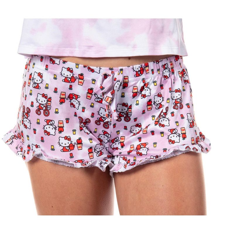 Hello Kitty X Cup Noodles Women's Cami And Shorts 2-Piece Lounge Set, 4 of 7