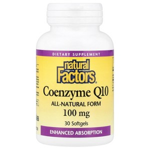 Natural Factors Coenzyme Q10, 100 mg, 30 Softgels - 1 of 4