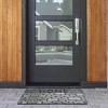 Evideco French Home Goods Outdoor Front Door Mat - 30x18 Inch Rubber Rug with 'Home' Design - Available in Brown Wood, Gray Wood and Stone Patterns - 2 of 4