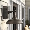 Dewdrop Modern Oil Rubbed Bronze 1-Light Dusk To Dawn Sensor Outdoor Wall Light - 3 of 4