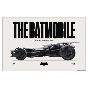 Trends International DC Comics Batman: 85th Anniversary - The Batmobile 2016 Framed Wall Poster Prints - 1 of 4