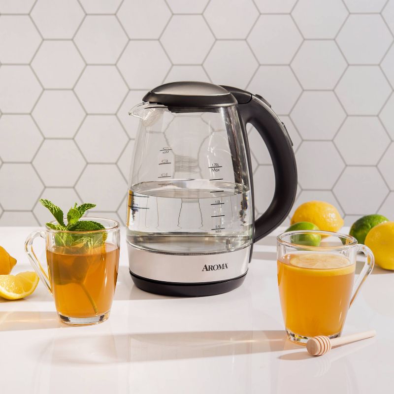 Aroma 1.7L Digital Glass Kettle, 6 of 10
