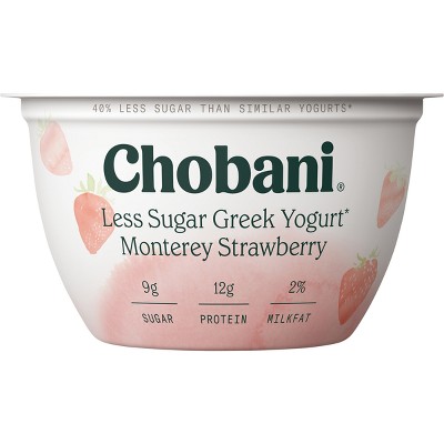 Chobani Monterey Strawberry Low Fat Blended Greek Yogurt - 5.3oz