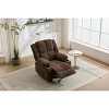 Reclinable Rocking Chair for Adults, Manual Recliner Chair with Cup Holder, Rocking Chairs with Massage and Heating, for Living Room, Bedroom - 3 of 4