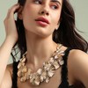 SOHI Women's California Gold Party Statement Necklace - 3 of 4