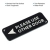 Unique Bargains Acrylic Business Please Use Other Door Left Arrow Sign - 4 of 4