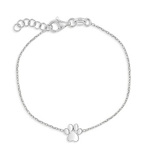 Girls' Polished Dog Paw Bracelet Sterling Silver - In Season Jewelry - 1 of 4