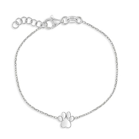 Girls' CZ Heart Charm Bracelet Sterling Silver - In Season Jewelry