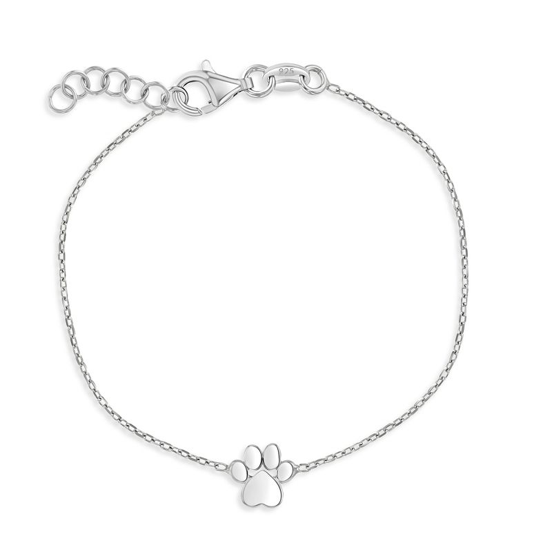 Girls' Polished Dog Paw Bracelet Sterling Silver - In Season Jewelry, 1 of 6
