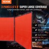 Vynxaria VEVOR Welding Screen with Frame, 6' x 8' 3 Panel Welding Curtain Screens, Flame-Resistant Vinyl Welding Protection Screen - 3 of 4