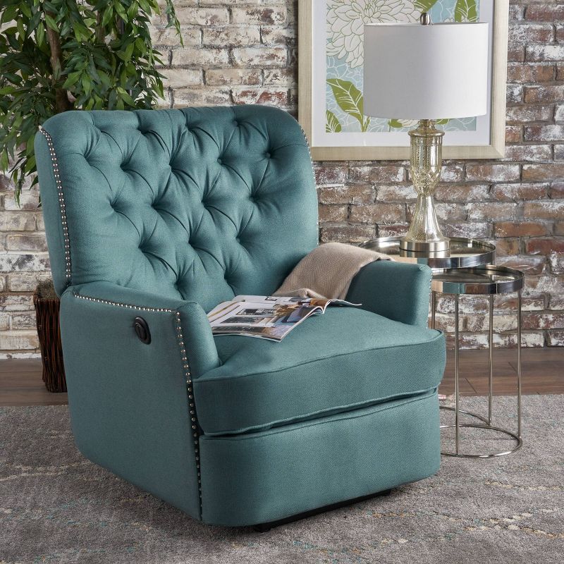 Salomo Tufted Fabric Power Recliner - Christopher Knight Home, 3 of 8
