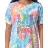 Easter Peeps Women's Chillin' Marshmallow Candy Tie Dye Nightgown Pajama Multicolored - image 2 of 4