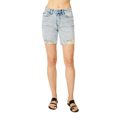 Women's High Waist Destroy friend Denim Short - Judy Blue