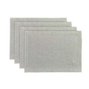 Solino Home Striped Linen Placemats | Narrow Stripe - 1 of 4