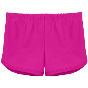 City Threads USA-Made Girls Soft Stretch UPF 50+ Swim Short, Pink, 4 - 1 of 4