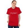 Merry Christmas Festive Holiday Womens Graphic T Shirt Tees Brisco Brands - 4 of 4