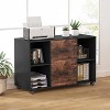 Hommoo 2 Drawer File Cabinet, Large Mobile Filing Cabinet for Letter Size - 3 of 4