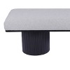 NicBex Ottoman Bench with Shoe Rack Modern Linen Ottoman with Metal Legs, End of Bed Bench for Living Room, Bedroom, Entryway, Load 300 lb - 4 of 4