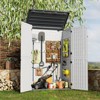 Resin Storage Shed, 65Cu Ft Outdoor Storage Cabinet Waterproof, Outdoor Storage Box for Patio Tools, Sofa Cushion, Lawn Mower and Garbage Cans - 2 of 4