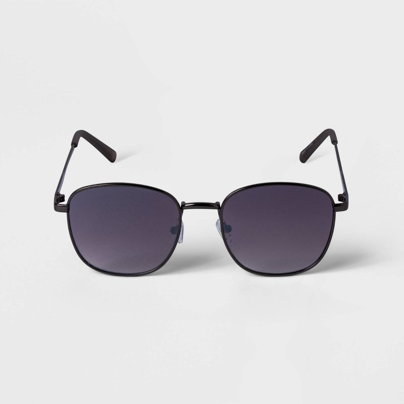 Men&#39;s Metal Round Sunglasses - Goodfellow &#38; Co&#8482; Hematite, 1 of 3