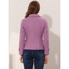 INSPIRE CHIC Women's Notched Lapel Double-Breasted Pea Coat - 4 of 4