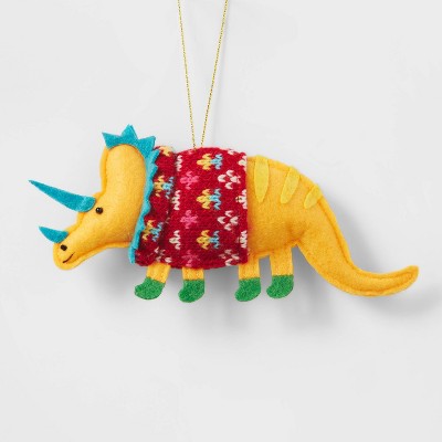 Dinosaur Christmas Tree Ornament Yellow - Wondershop™