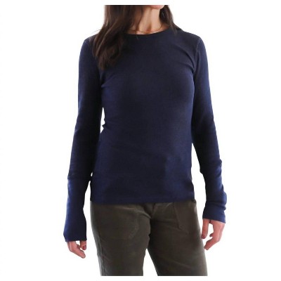 Women's Fitted Long Sleeve Crewneck Top - bobi