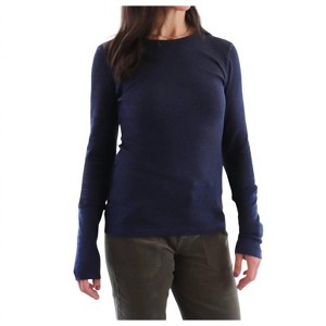 Women's Fitted Long Sleeve Crewneck Top - bobi - 1 of 3