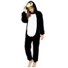 Aoibox Unisex Adult Penguin Onesies - Soft Warm One-Piece Animal Pajamas, Cute Cosplay Costume for Sleepwear Party Halloween - 4 of 4
