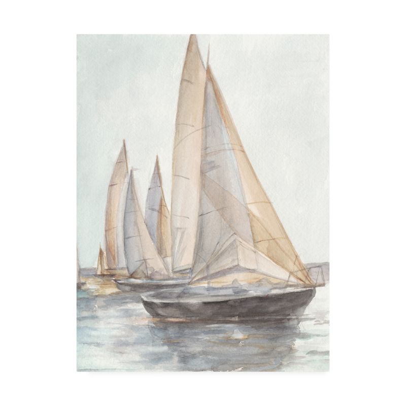 Trademark Fine Art -Ethan Harper 'Plain Air Sailboats Ii' Canvas Art, 2 of 4