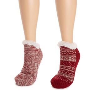 MUK LUKS Women's Shortie Cabin Sock (2 Pair Pack) - 1 of 4