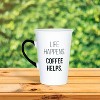 Amici Home Life Happens Coffee Helps Ceramic Coffee Mug, Microwave Safe & Dishwasher Safe,20-Ounce - 2 of 4