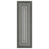 Braided Print Area Rug Washable Bedroom Rugs Bordered Geometric Indoor Soft Carpet Farmhouse Low Pile Non Slip Throw Floor Cover - 2 of 4