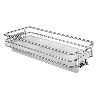 Lynk Professional Slide Out Spice Rack Upper Cabinet Organizer- 4" Wide: Chrome-Plated Kitchen Storage, Pull Out System — фото 7
