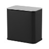 1.3 Gallon/5L Small Hanging Trash Can with Lid and Inner Bucket and Charcoal Filter for Countertop or Under Sink, Bathroom, Bedroom, Cupboard - 2 of 4