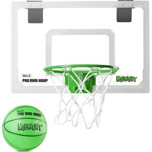 Portable Mini Basketball Hoop Over Door Indoor Game for Home Dorm Office Present Glow in the Dark Midnight - 1 of 4