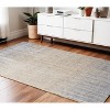 HomeRoots 4' X 6' Tan And Blue Abstract Distressed Area Rug - 2 of 3