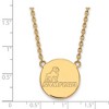 Black Bow Jewelry 10k Yellow Gold Samford Bulldogs NCAA Necklace 18 Inch - 3 of 4