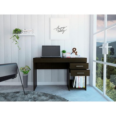 PAGED Computer Desk Modern Office Desk with 3 Storage Drawers, Wooden Frame for Office and Study