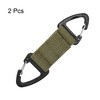 Unique Bargains Belt Keeper Key Clip Hanging Buckle Keychain with Double Side Triangle Clip for Outdoor Camping Hiking - 3 of 4