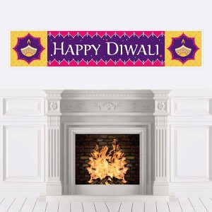 Big Dot of Happiness Happy Diwali - Festival of Lights Party Decorations Party Banner - 1 of 4