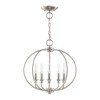 Livex Lighting Milania 5 - Light Chandelier in  Brushed Nickel - 3 of 4